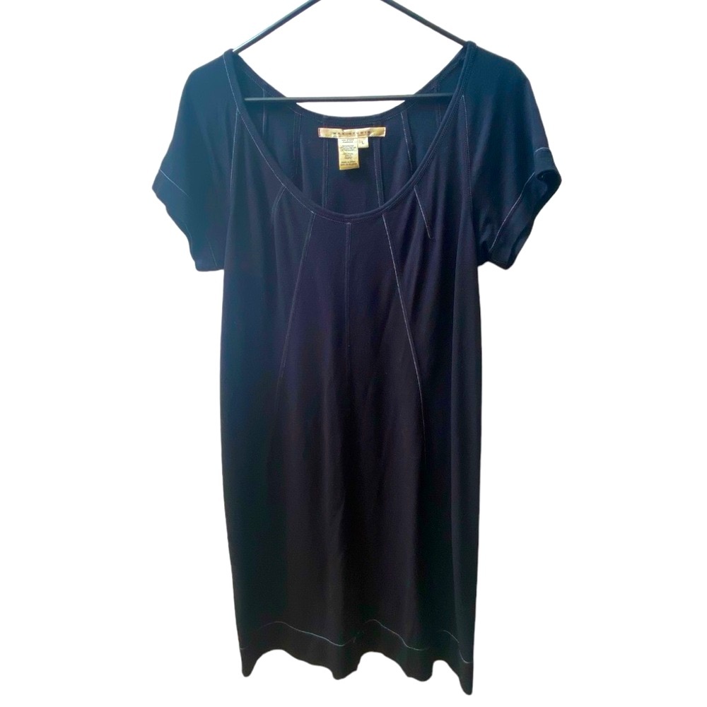 Max Studio Dress with Ivory Thread Detail.